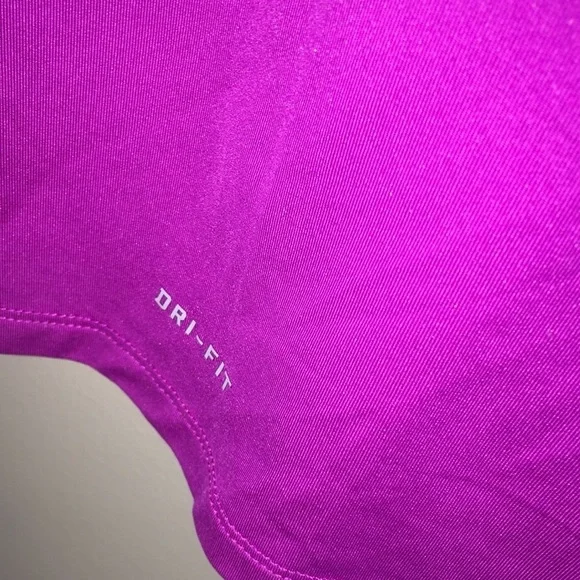Nike pro combat compression shirt size XS purple Nike pro shirt long sleeve​​​ - Picture 5 of 9